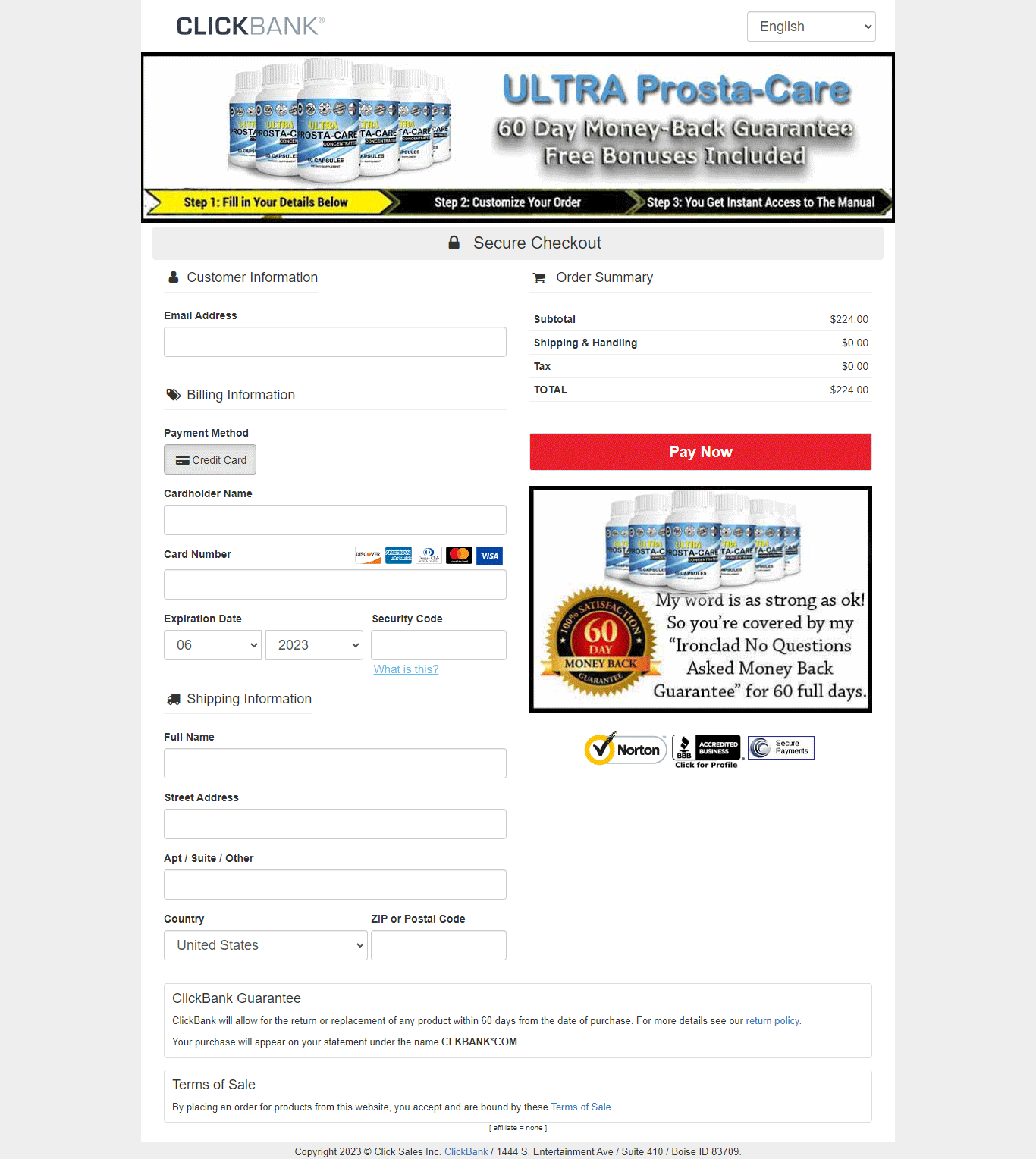 order-page-Ultra-Prosta-Care
